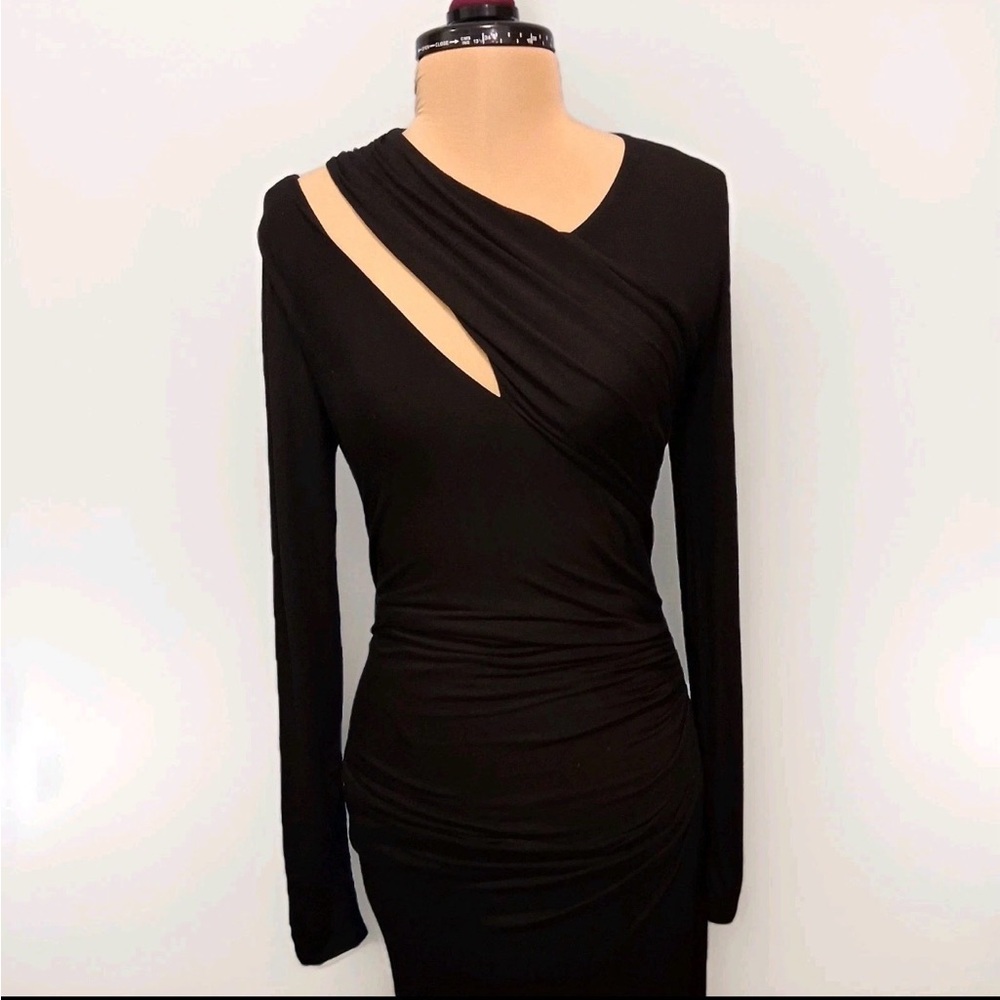 Marciano One Shoulder Black Dress